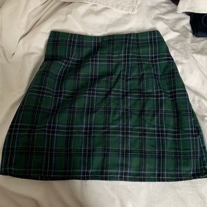 Plaid mini skirt